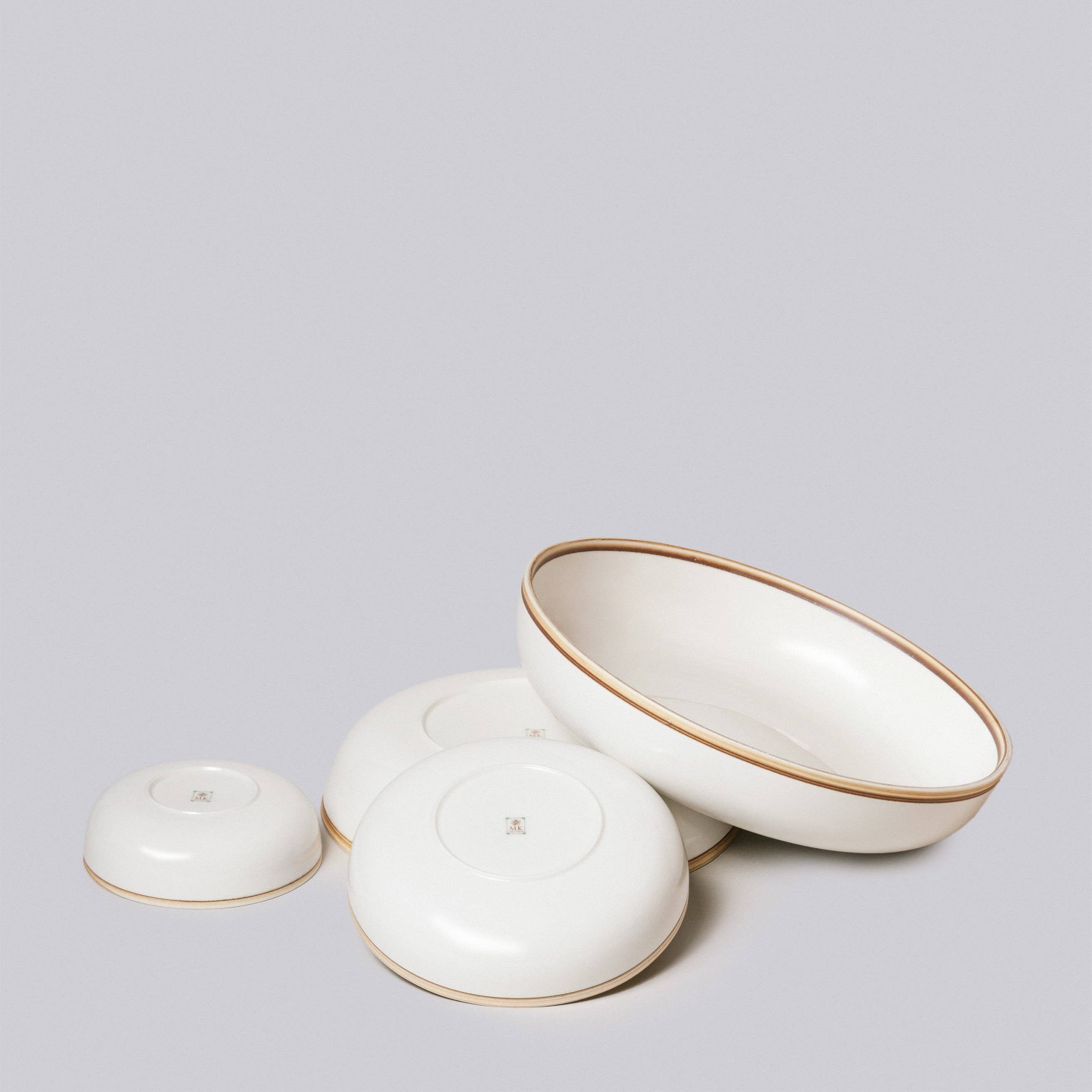Middle Kingdom - Wholesale Bowl - Ivory Glossy Porcelain Nesting Hermit Bowls2