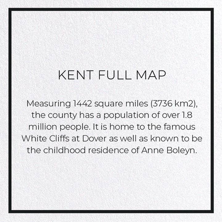 Ezen Trade – wholesale Everyday greeting card – KENT FULL MAP: Greeting Card2