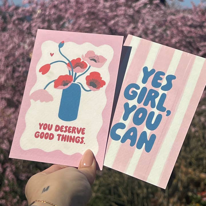 LIFEOFLONE - Wholesale Postcard - Postcard 'Good things'1