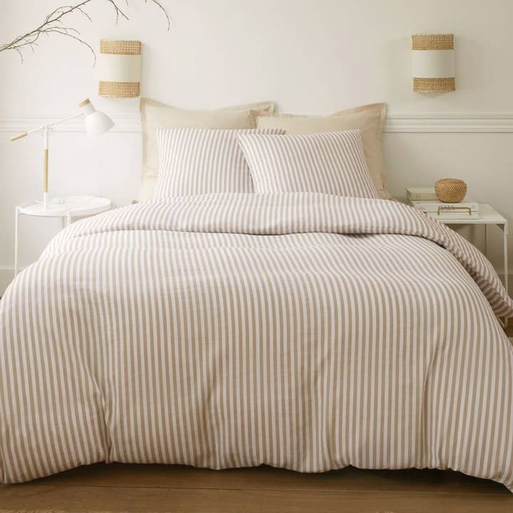 Completo letto 220x240 cm Mussola di Cotone Soléis per la vendita all'ingrosso da parte di Housse De Rêve