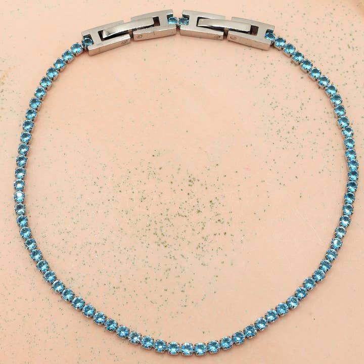 Daemon srls – Pulseira de ténis por atacado – ALICIA - Pulseira tennis de aço inoxidável com zircônia cúbica7