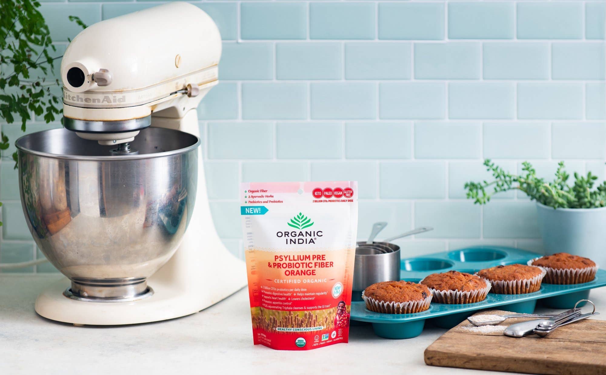 ORGANIC INDIA - Wholesale Oral Supplement/Vitamin - Psyllium Pre & Probiotic Fiber Orange2