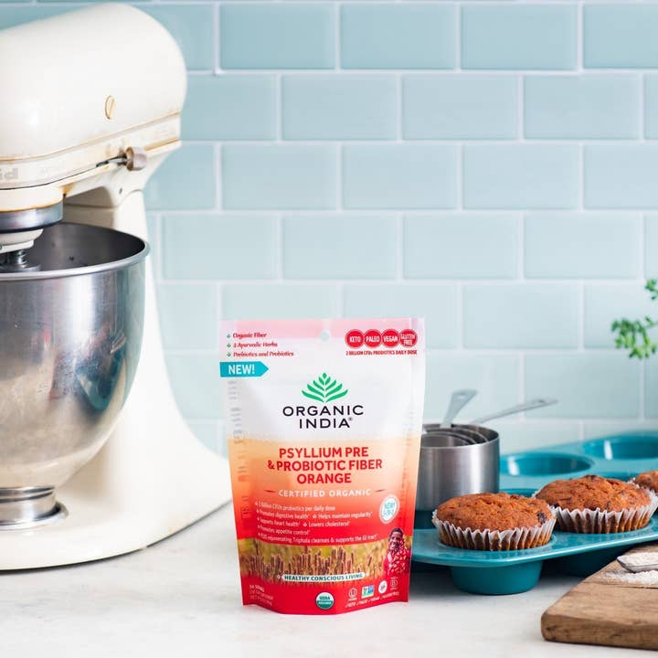 ORGANIC INDIA - Wholesale Oral Supplement/Vitamin - Psyllium Pre & Probiotic Fiber Orange2