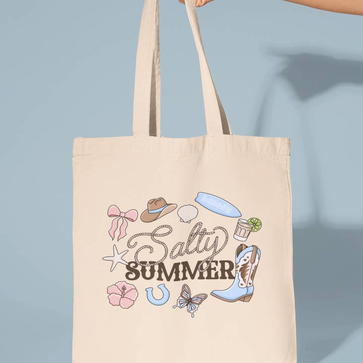 Salty Summer Tote Bag for wholesale by amarieacreates