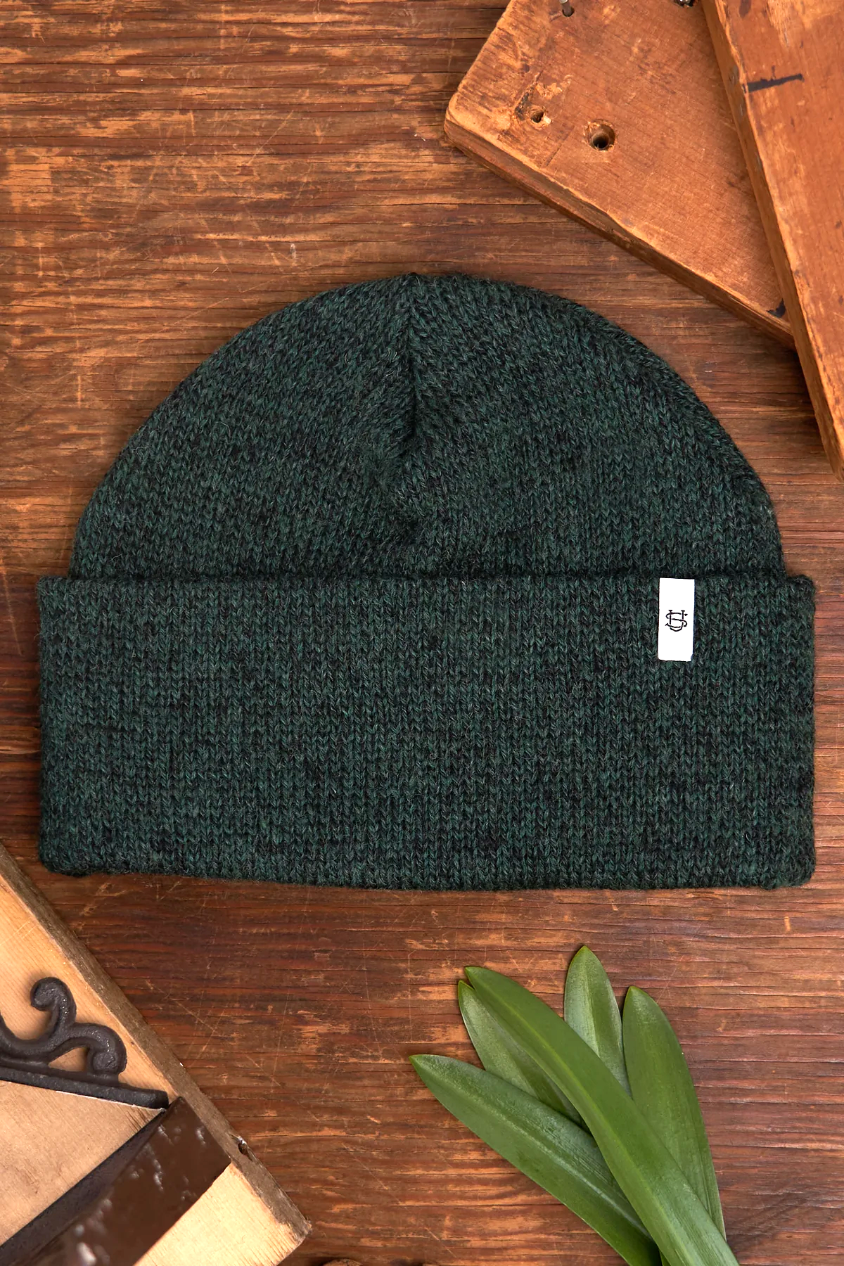 Upstate Stock - Wholesale Beanie - Unisex - Hunter Melange Ragg Wool Beanie1