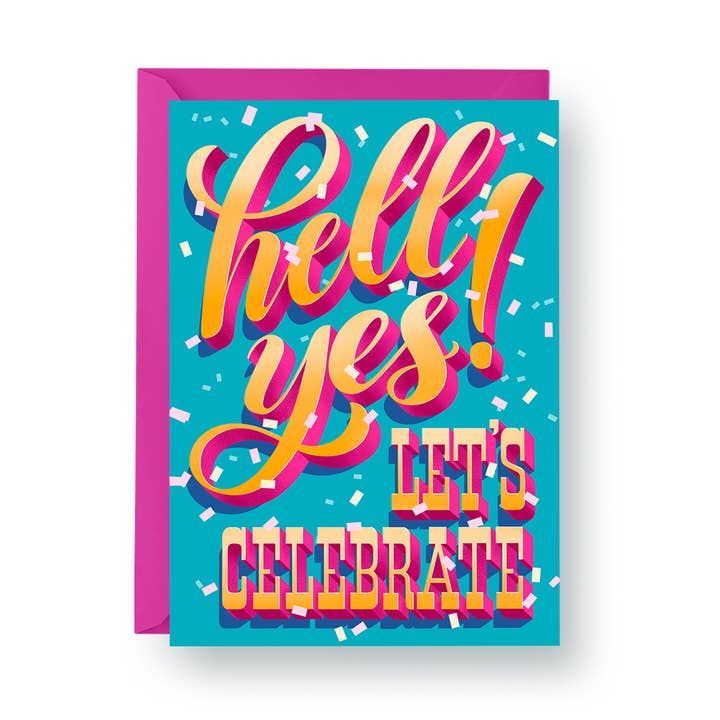 Diavolo sì! Festeggiamo - Biglietto A2 per la vendita all'ingrosso da parte di hey, alissandra