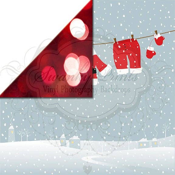 NEW ITEM / 5ft x 5ft REVERSIBLE Vinyl Backdrop / Double for wholesale by Swanky Prints