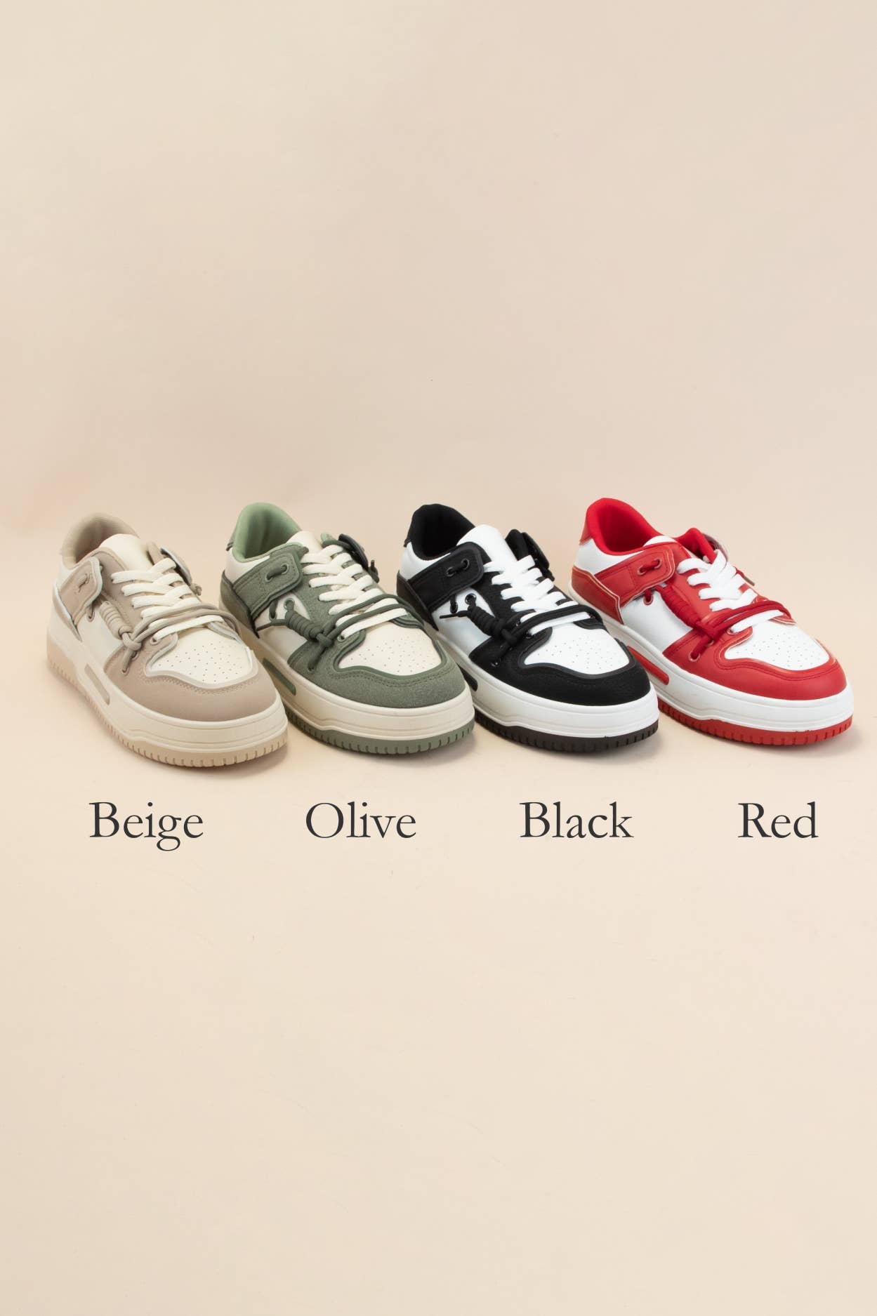 CCOCCI – wholesale Lifestyle trainers – Women′s – SNEAKY-01 DOUBLE COLOR STRAP LOW DUNK SNEAKERS8