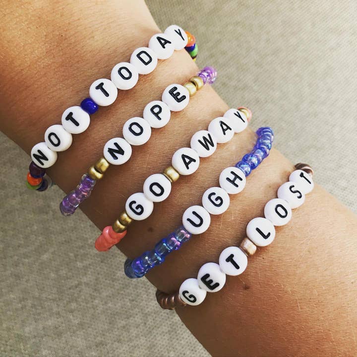 Miss Lou Makes - Wholesale Beaded Bracelet - Customized Word Seed Bead Bracelets