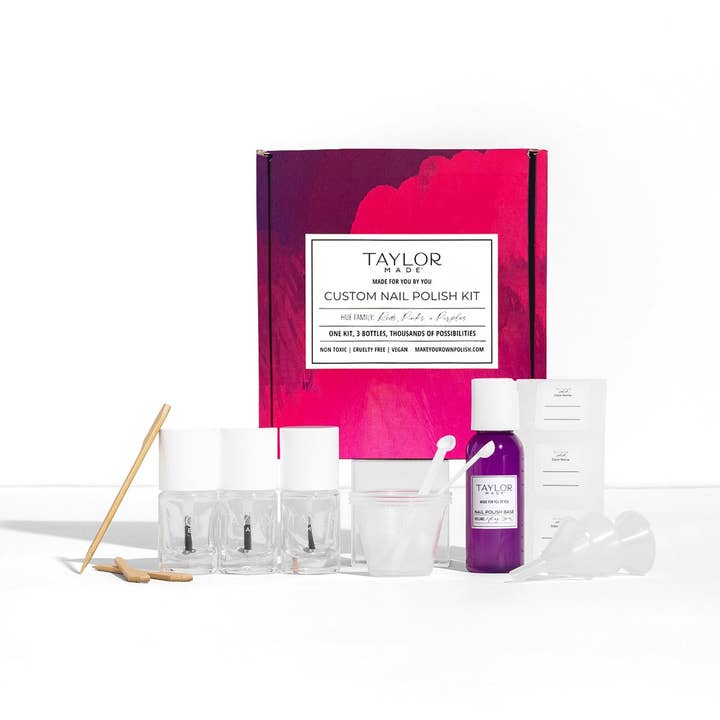 Kit de vernis à ongles personnalisé - Rose | Violet | Rouge pour la vente par Taylor Made Polish