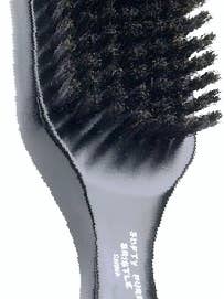 SOFTY CLUB BRUSH 7 INCH-BLACK WOOD HANDLE for wholesale by MI Hair Distribution