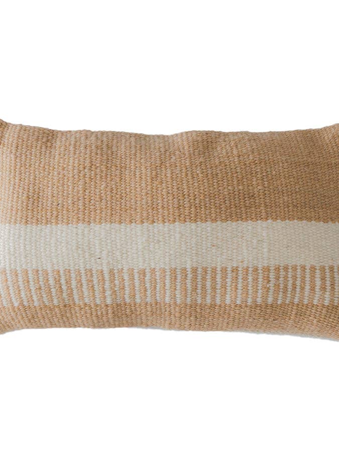 VALLE CUSHIONS - STYLE 2 - LUMBAR | SAND AND NATURAL for wholesale by The Andes Project