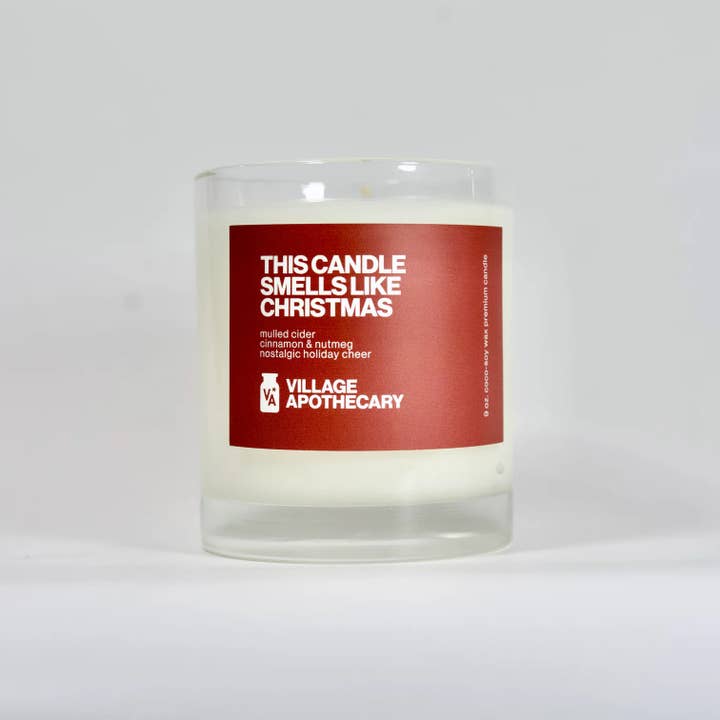 Village Apothecary Candle Co. - Wholesale Jar/Filled Candle - "This Candle Smells Like Christmas" | Clean Holiday Candle 1