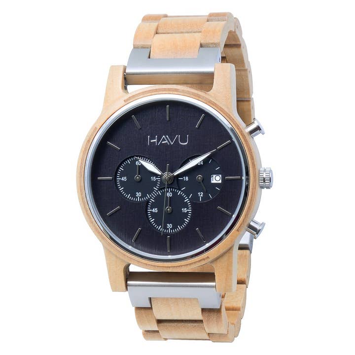 Harju - Herrenuhr (44 mm) für den Großhandel von HAVU THE WOODEN WATCH