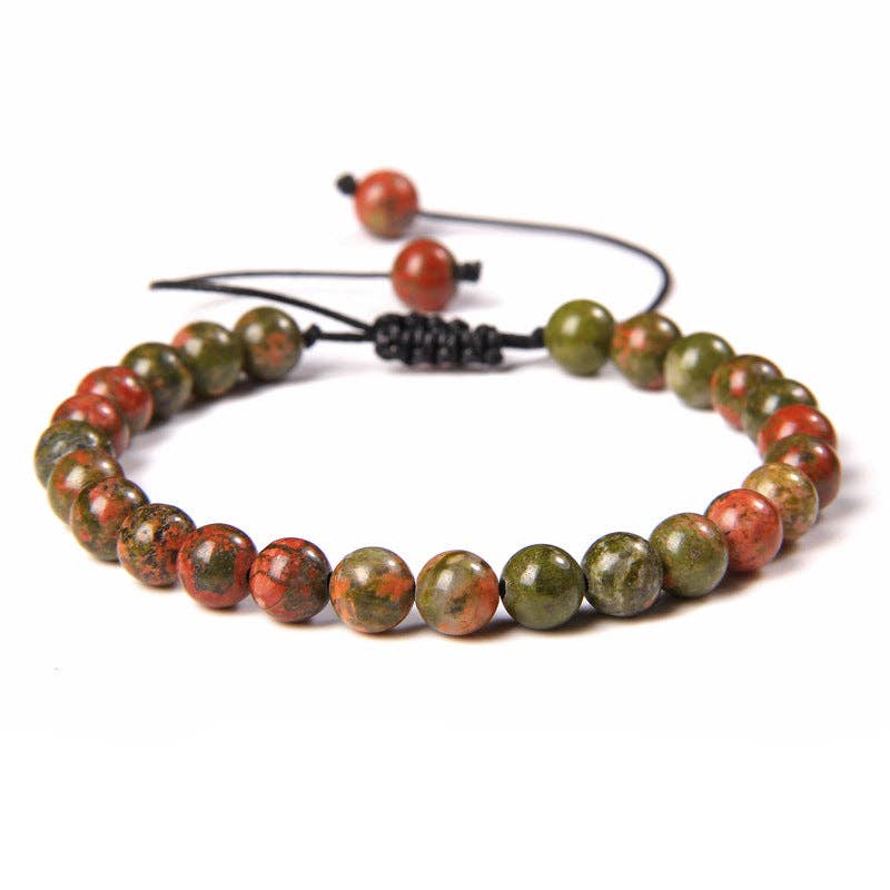 Mio Queena – wholesale Beaded bracelet – 6mm Natural Stone Hand Woven Stretch Bracelets29