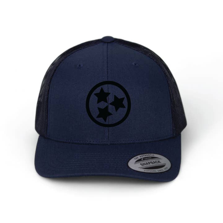 Cotton Mule - Wholesale Trucker Hat - Unisex - Black Silicone Tristar Trucker Hats11