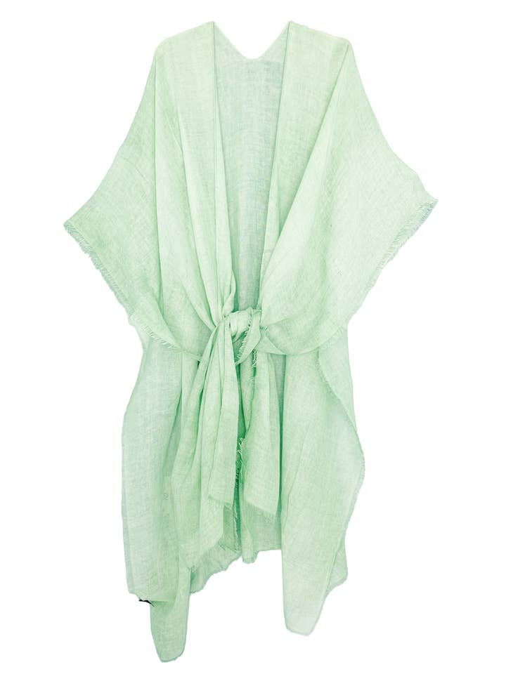 9 Färger-JC062621 Stonewash Solid Kimono för wholesale av JC Sunny Fashion