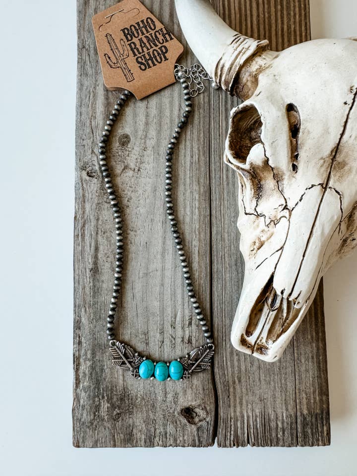 Western Arrow Bar Necklace for wholesale by Boho Ranch Shop