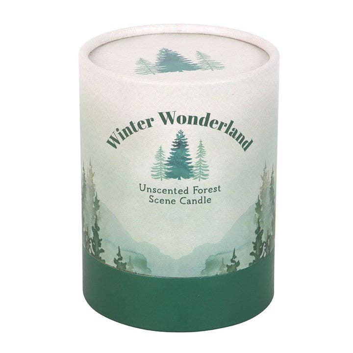 Something Different Wholesale - Wholesale Jar/Filled Candle - Winter Wonderland Candle with Tree Scene4