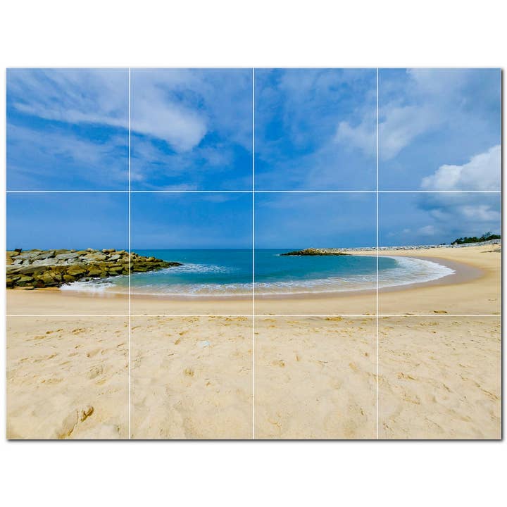 Strandkeramiska plattor Keramiska plattor Väggmålning PT500048 för wholesale av Picture-Tiles.com