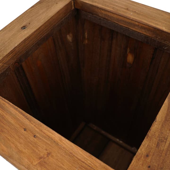 My Amigos Imports - Wholesale Planter Box - Midland Farmhouse Rustic Wood Planter-Garden-Antiqued White