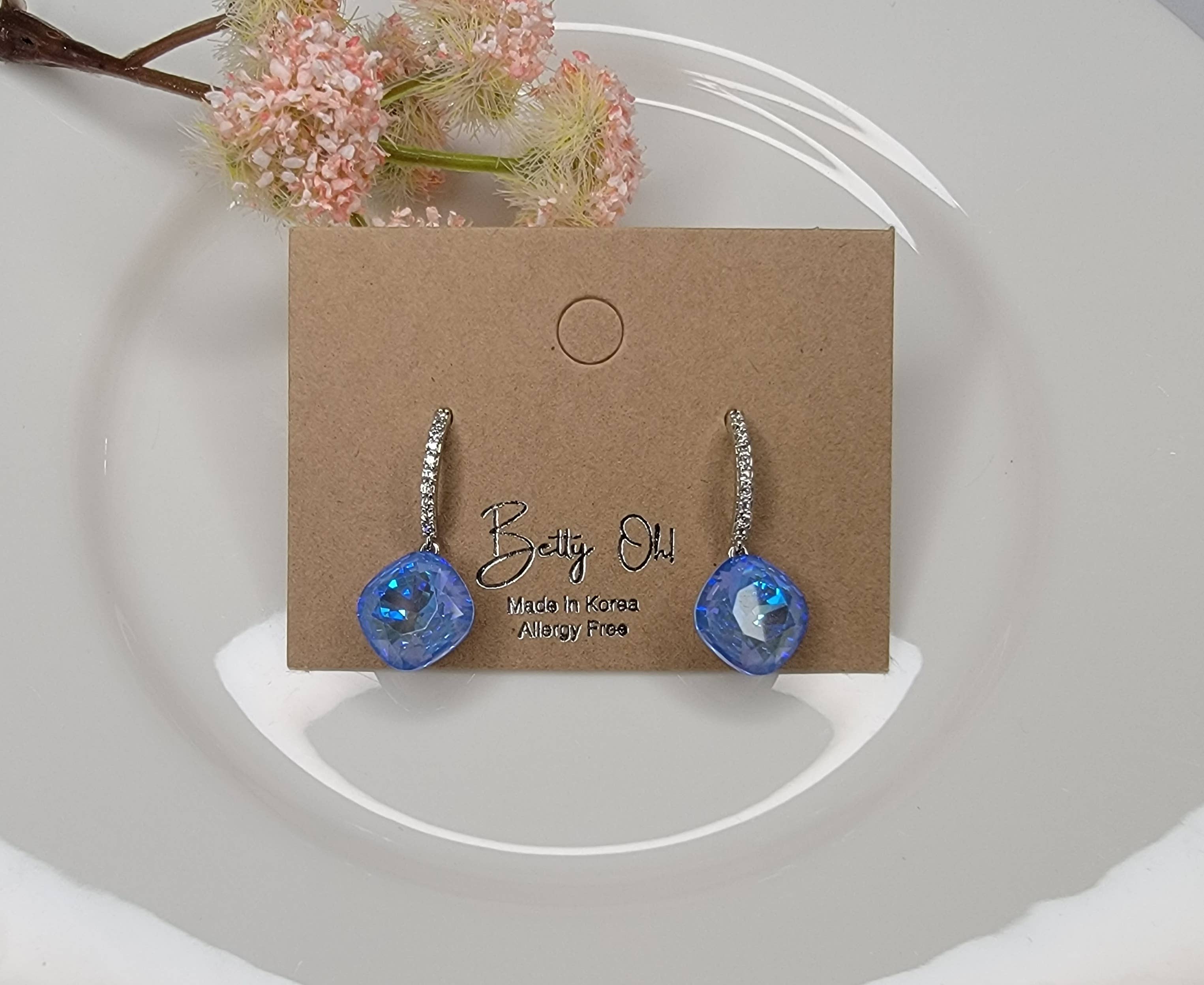 BETTYOH INC – wholesale Stud/post earrings – ELEGANCE STYLE SWAROVSKI CRYSTAL DANGLE EARRINGS.8