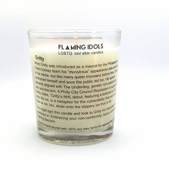 Flaming Idols - Wholesale Votive Candle - Philadelphia Gritty Glass Votive Candle1