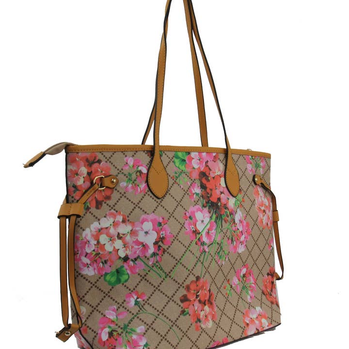 AR New York - Wholesale Tote Bag - Women's - 7922D - Floral 2-In-1 Tote Handbag