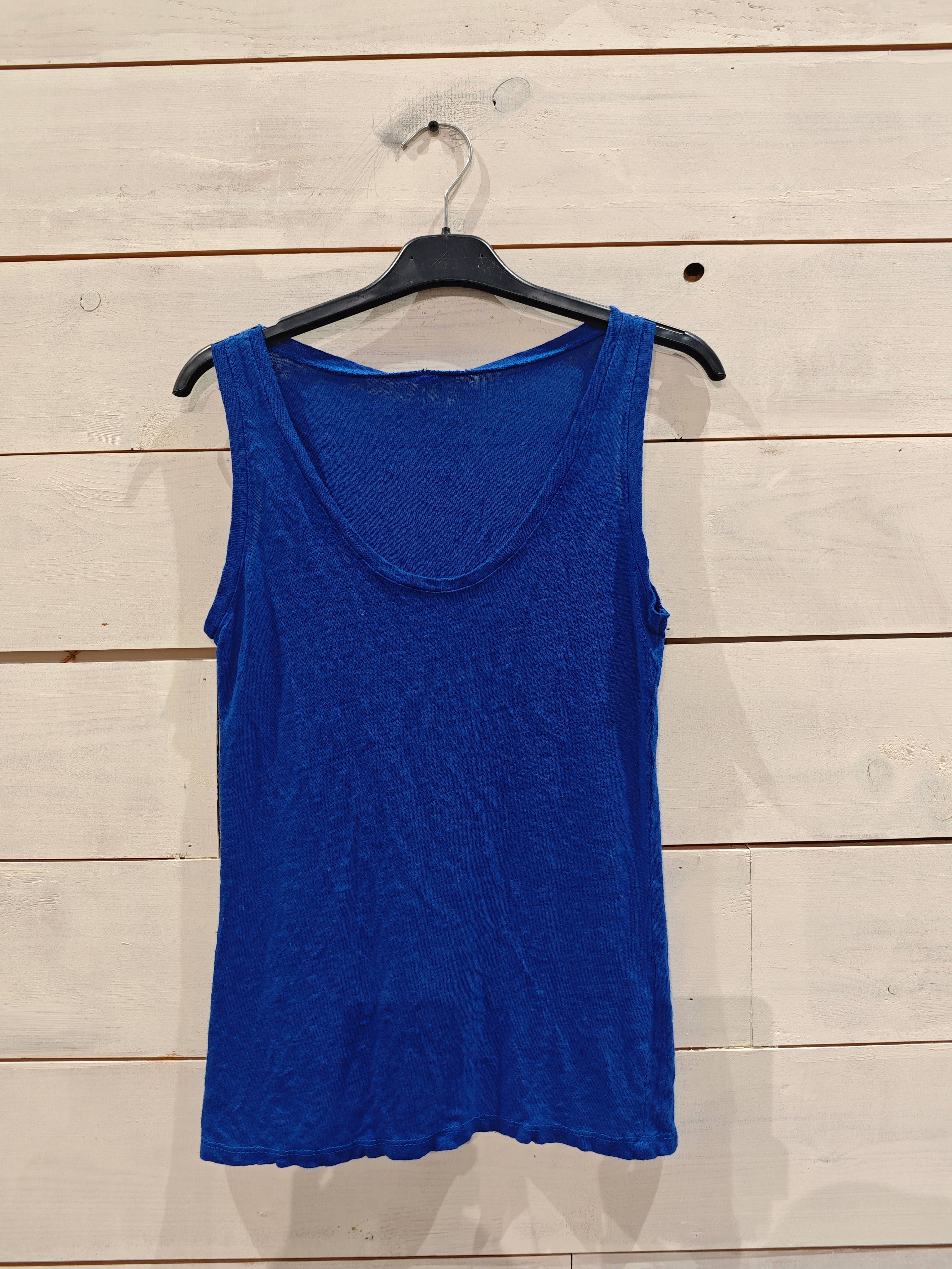 Linos y Textiles – Großhandel T-Shirt – Damen – REF 3981 Basic Stretch Leinen-Top 100 %0