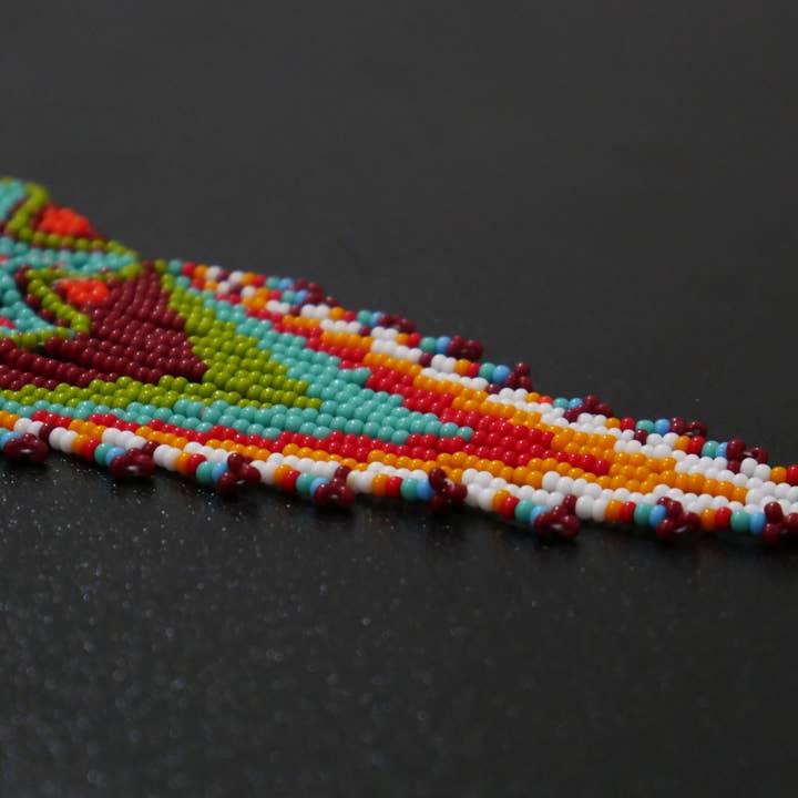 KANGURAH - Venta al por mayor Collares de cuentas/perlas - Collar de cuentas estilo nativo americano con medallón2