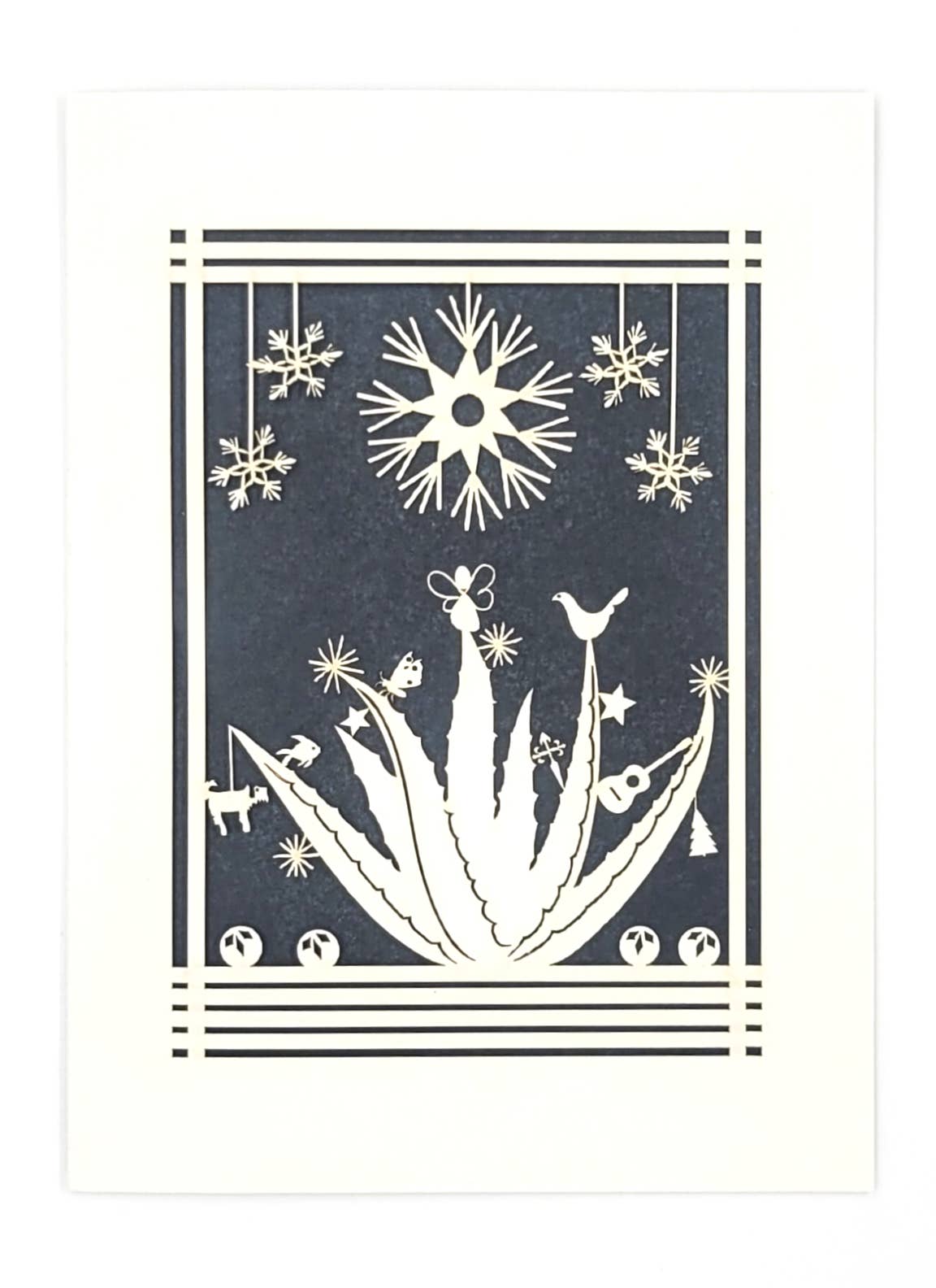 two hermanas - Wholesale Christmas Card - Agave Holiday Card - a fun twist on the Holidays - laser cut5