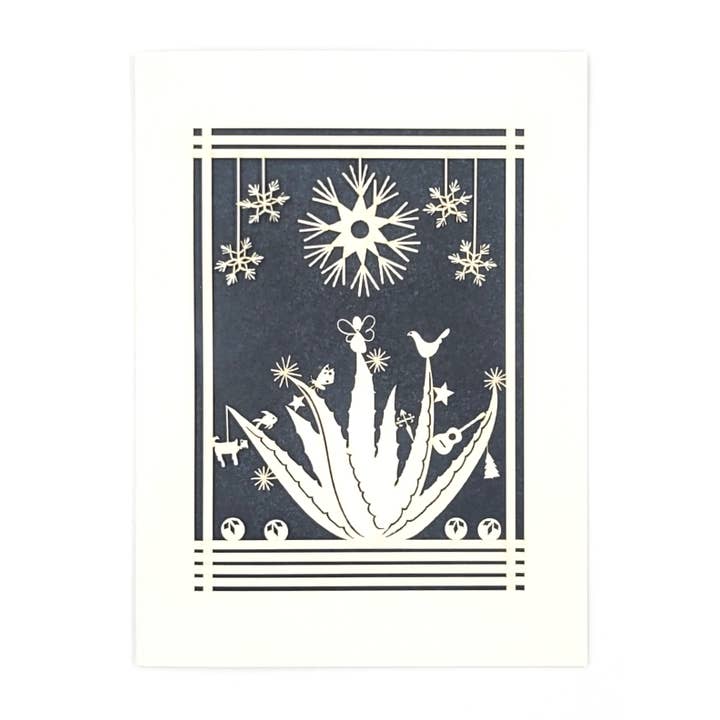two hermanas - Wholesale Christmas Card - Agave Holiday Card - a fun twist on the Holidays - laser cut5