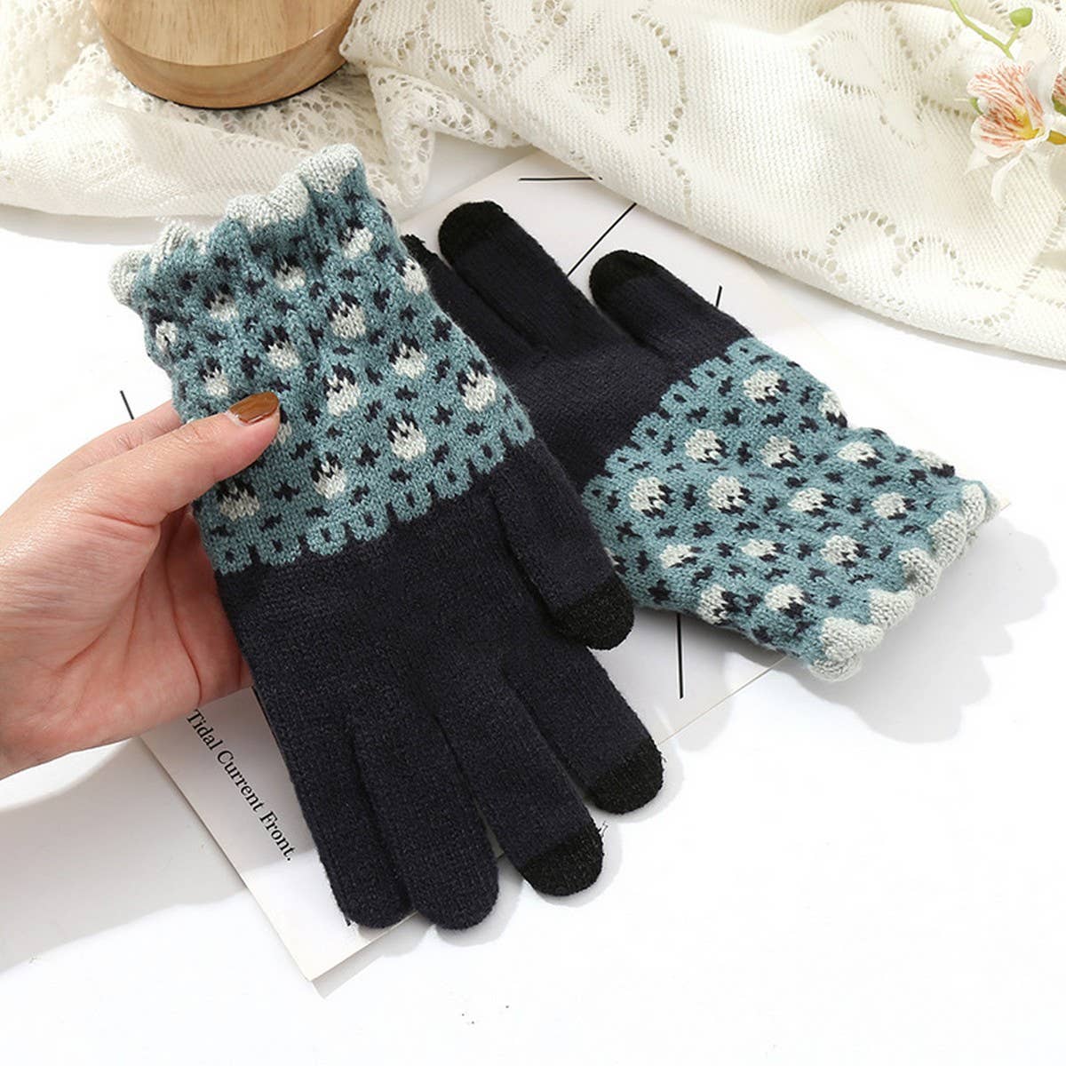 ACCITY - Wholesale Gloves - Unisex - Cute Knit Gloves for Women – Touchscreen Warm_CWAG014712