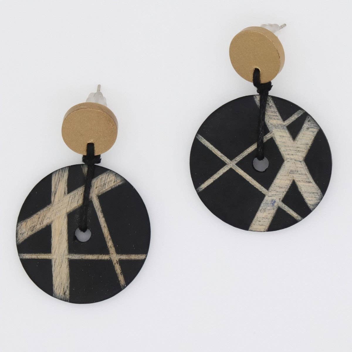 Sylca Designs - Wholesale Dangle Earrings - Black Alida Dangle Earrings2