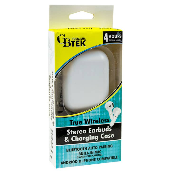 CBTEK Wireless Earbuds for wholesale by CB Distributors, Inc.