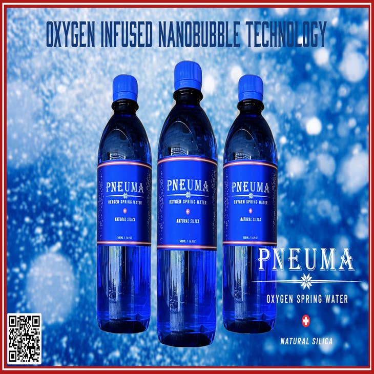 Wholesale PNEUMA Oxygen Spring Water w/ Natural Silica 12-Pack 500ml for  your store - Faire