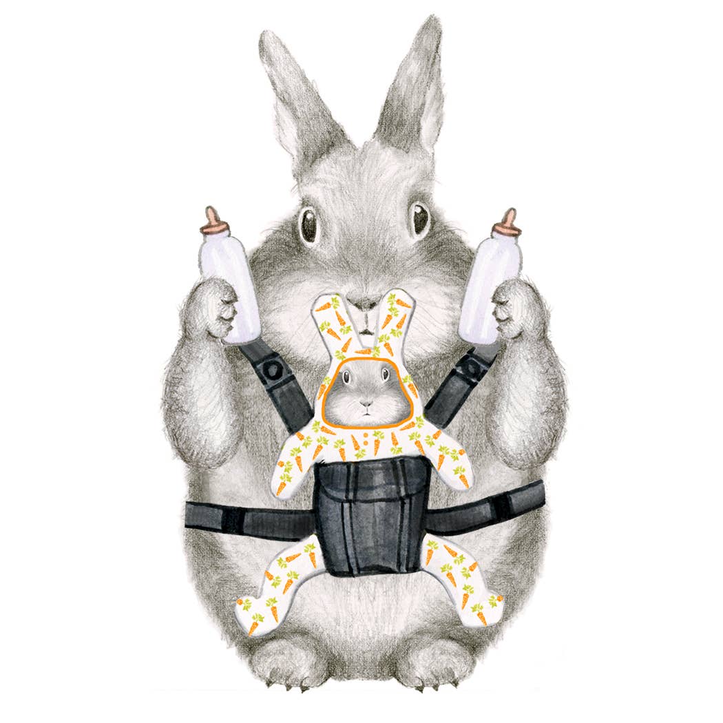 Dear Hancock - Wholesale Congratulations Card - New Parent Bunny1