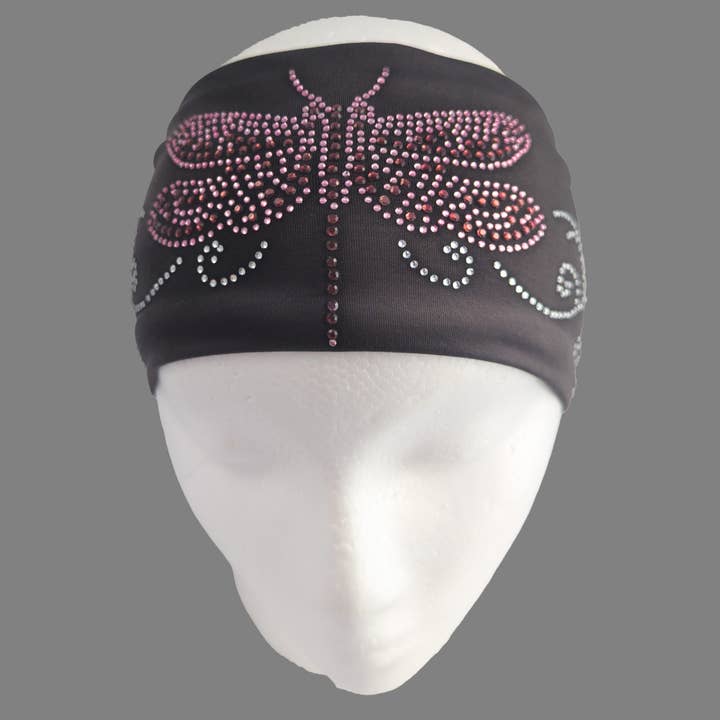 HW175R - Cinta para la cabeza con remolino de libélula para venta al por mayor de Gem City Attire
