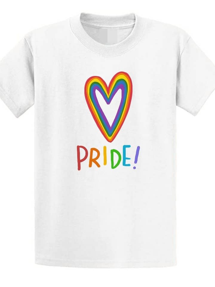 Camiseta Second Ave Adult Pride Heart LGBTQ+ Festival por atacado de Second Ave Gift Company