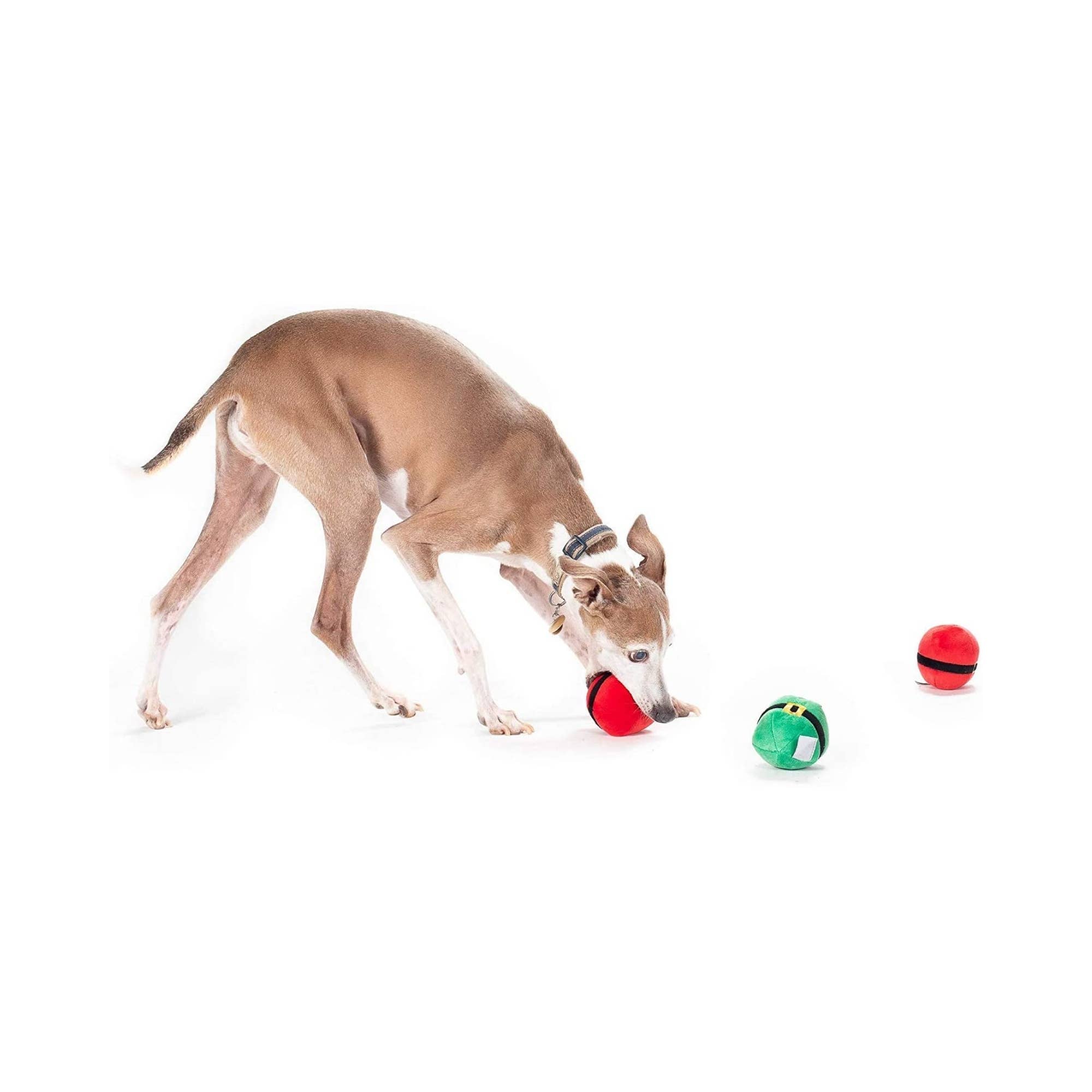 Midlee Designs - Wholesale Pet Plush Toy - Dog - Midlee Christmas Plush Dog Balls- Pack of 62