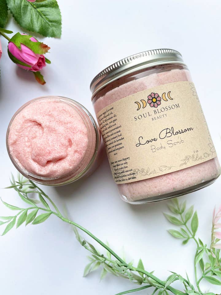 Love Blossom Body Scrub - Self Love Line for wholesale by Soul Blossom Beauty