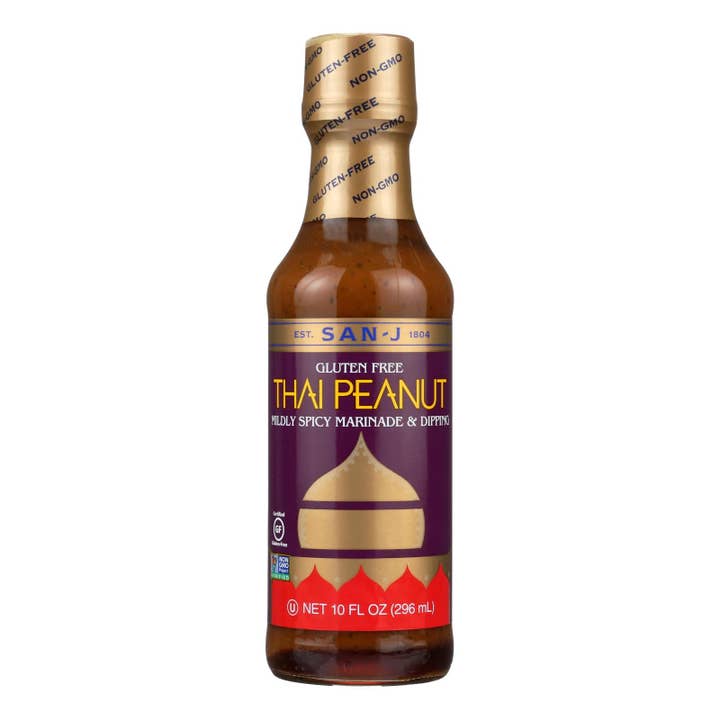 Ware Spark - Wholesale Sauce - San - J Cooking Sauce - Thai Peanut - Case Of 6 - 10 Fl Oz.