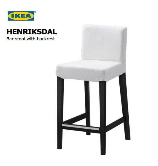 REMOVED BRAND – Großhandel Stuhl-/Sofa-Schonbezug – Blaue Barhockerbezüge mit tickenden Streifen, kompatibel mit IKEA Henriksdal, 2er-Set3