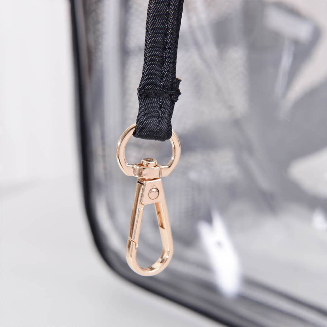 Fashion City - Wholesale Backpack - Women's - Solid Color Outlined Medium Clear Backpack6