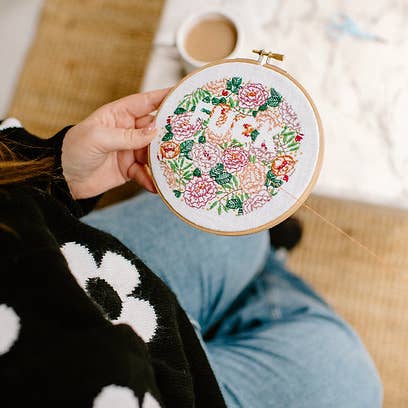 Pixels & Purls - Wholesale Embroidery/Cross Stitch Supplies - Flowery Fuck Embroidery Kit3