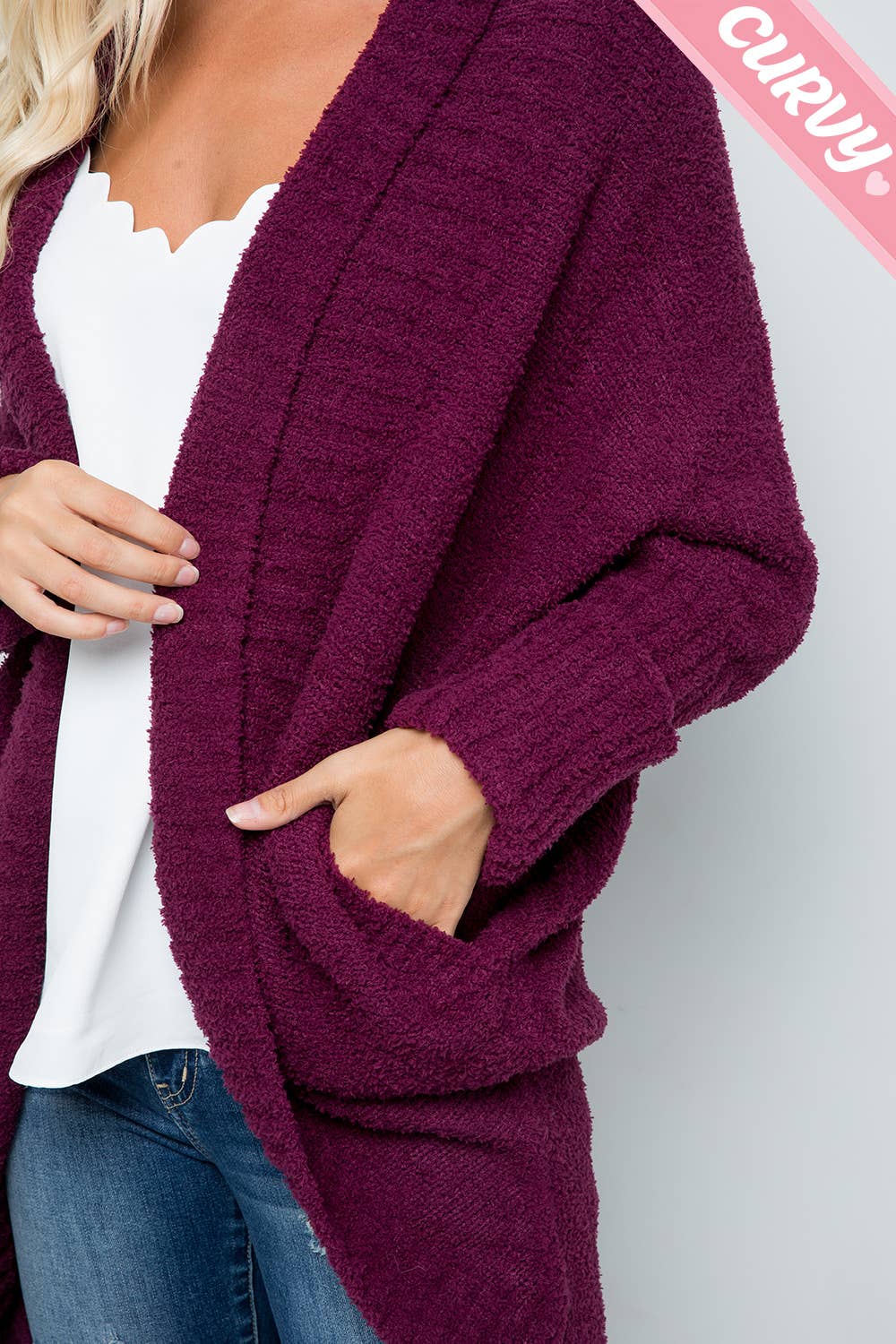 Sweet Lovely by Jen – Cardigan - Mulher por atacado – Cardigã tricotado super macio e aconchegante tamanho plus29