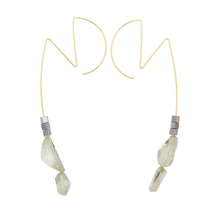 Long Ziggy Stardust inspired Earrings with hand-cut Gemstones and other Purchase Wholesale david bowie earrings. Free Returns & Net 60 Terms on Faire trending on Faire.