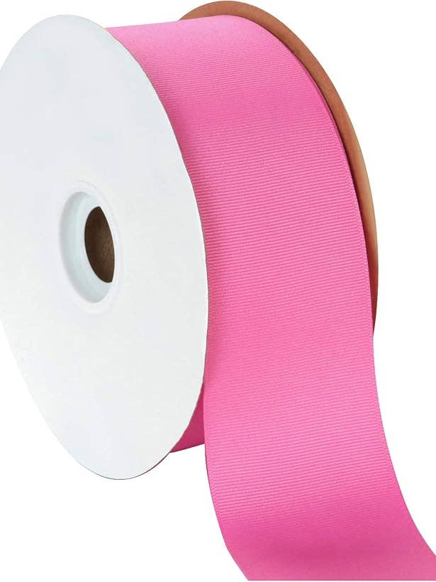 Grosgrain Hot Pink 2-1/4" x 50 Yards for wholesale by Berwick Offray Ribbon
