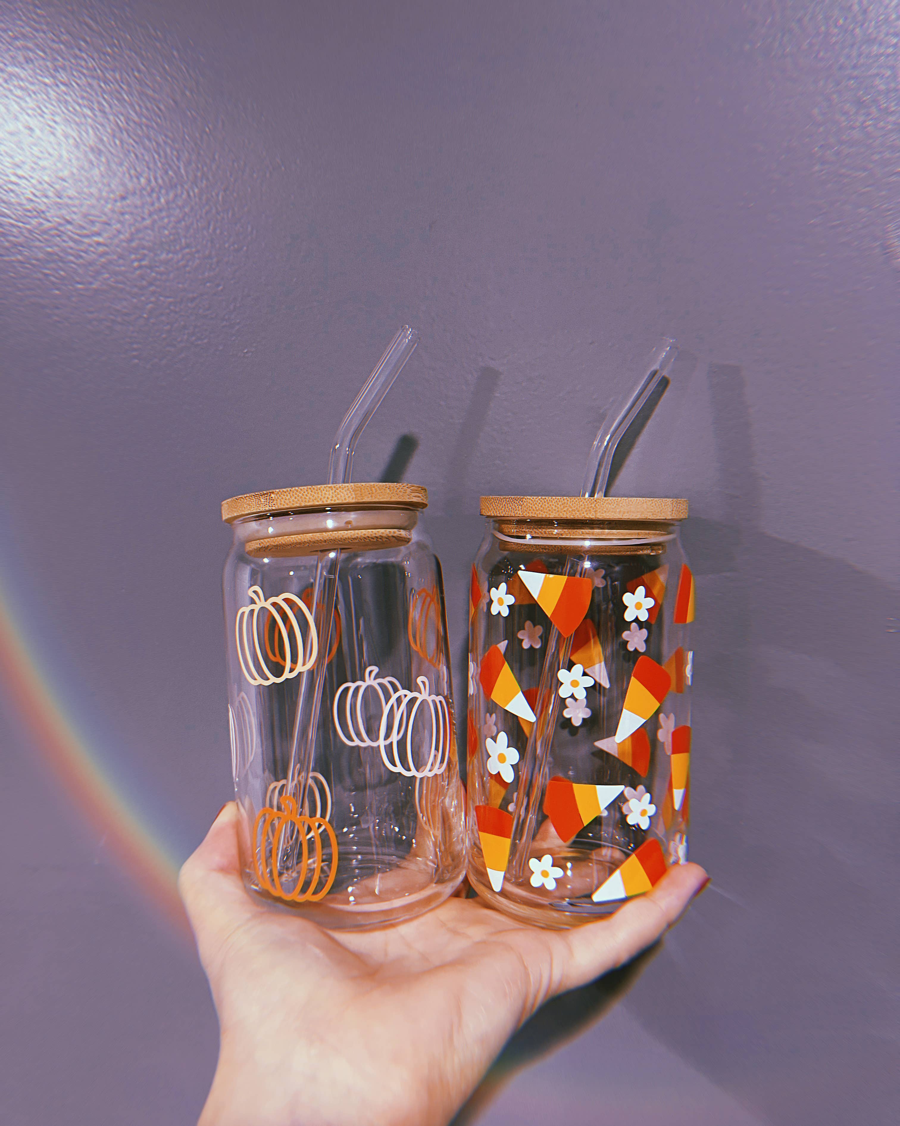 KDC Craft Shop - Vente Paille - Pailles incurvées réutilisables en verre - Plusieurs couleurs4