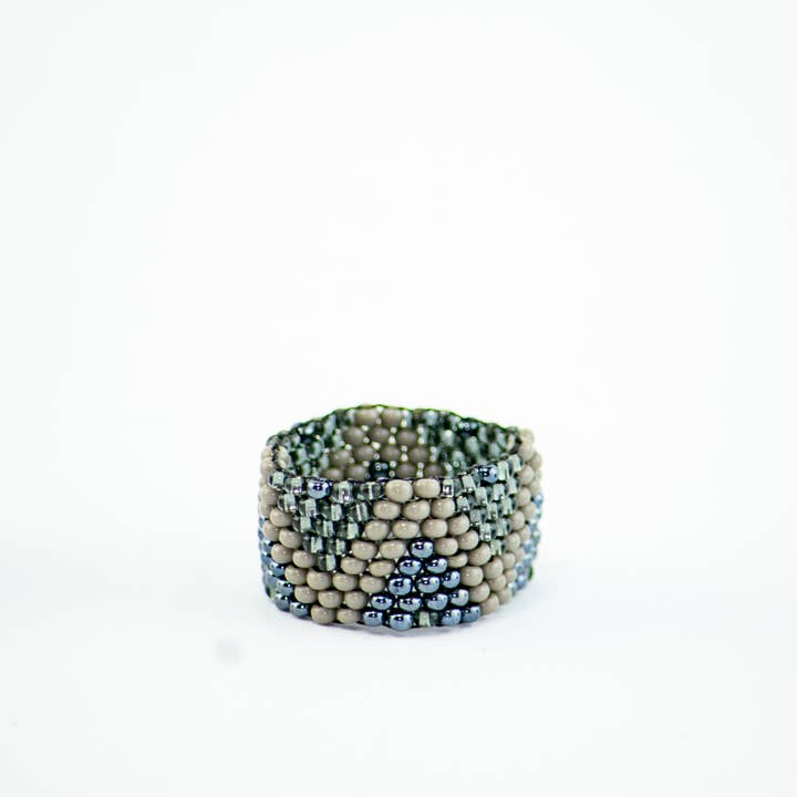 Lumily - Wholesale Band/Stacked Ring - Tania Seed Bead Woven Boheamian Ring (Assorted) - Guatemala6